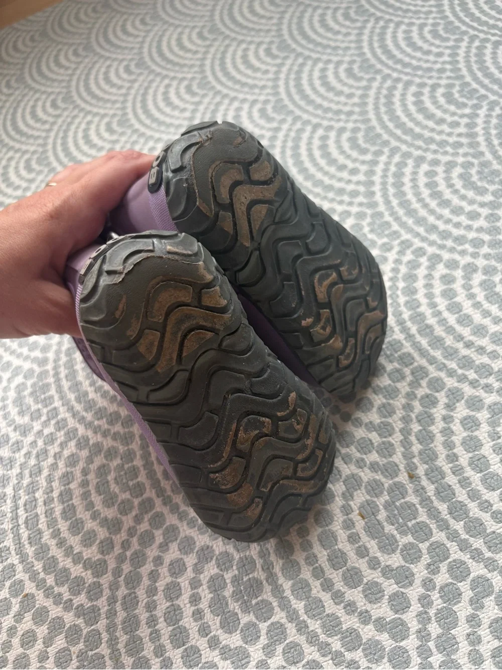 Purple Glitter Bogs Rainboots